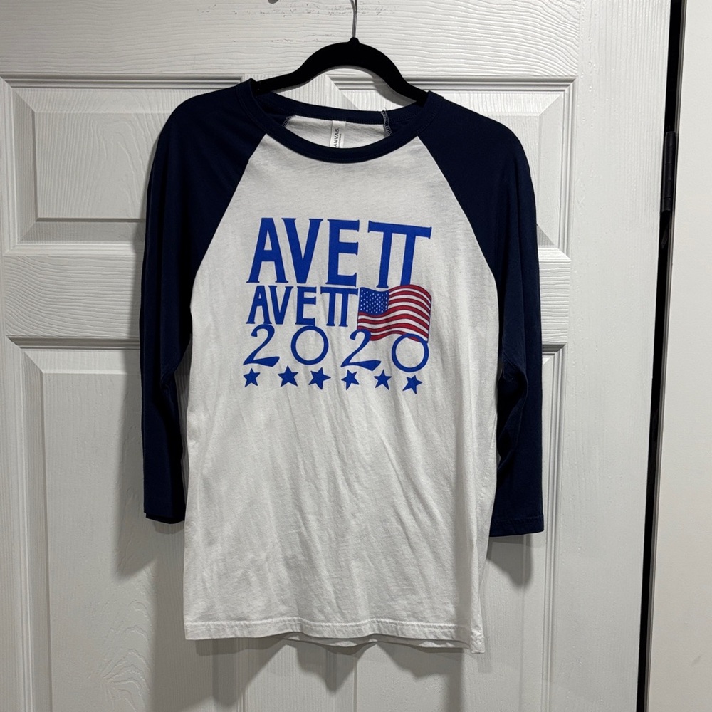 Bella Canvas Kids Long Sleeve Tee - Navy and White